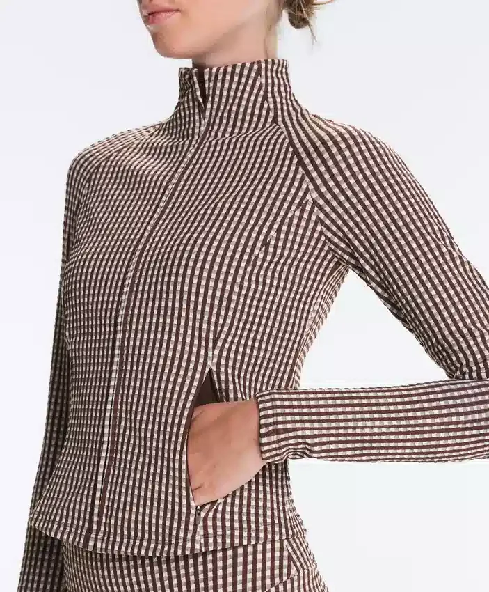 Gingham Technical Jacket Gingham Technical Jacket