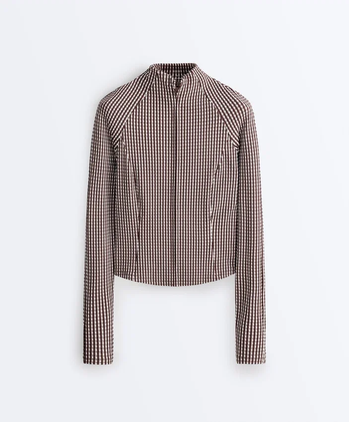Gingham Technical Jacket Gingham Technical Jacket
