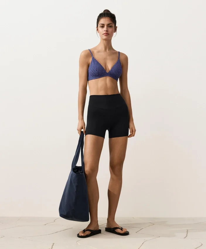 Gingham Triangle Bikini Top Gingham Triangle Bikini Top