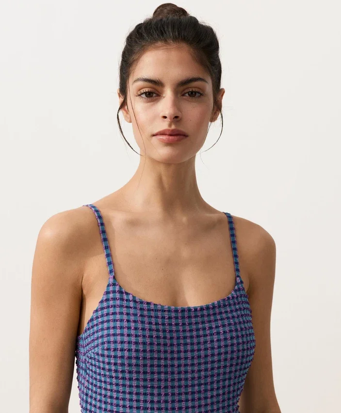 Gingham Triangle Swimsuit Gingham Triangle Swimsuit