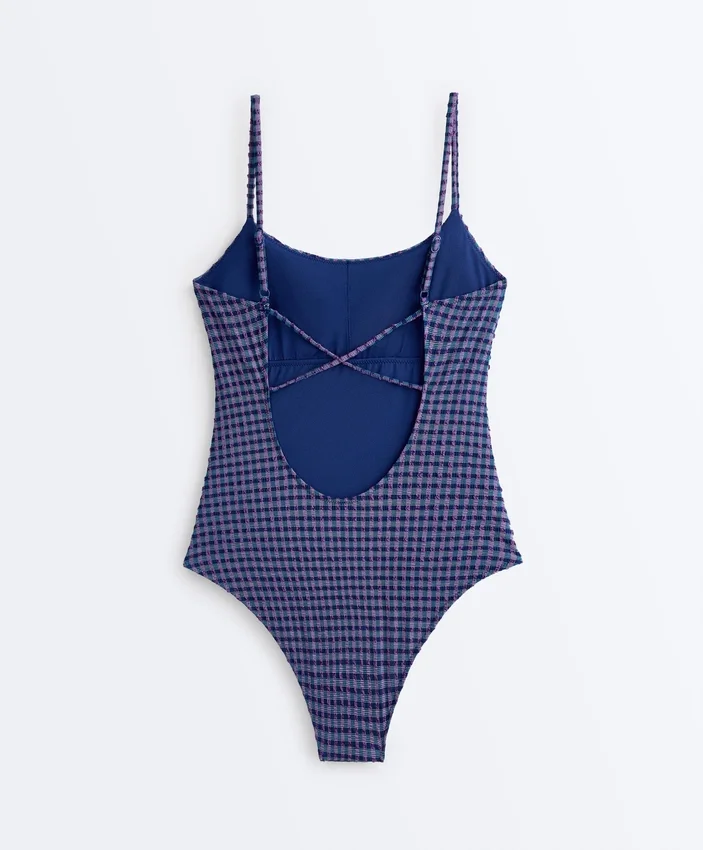 Gingham Triangle Swimsuit Gingham Triangle Swimsuit
