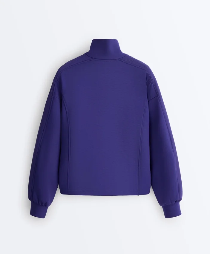 Half-Zip Sweatshirt with Brushed Modal Half-Zip Sweatshirt with Brushed Modal