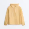 Half-Zip Sweatshirt with Front Pocket, Lyocell and 24% Linen Blend Half-Zip Sweatshirt with Front Pocket, Lyocell and 24% Linen Blend
