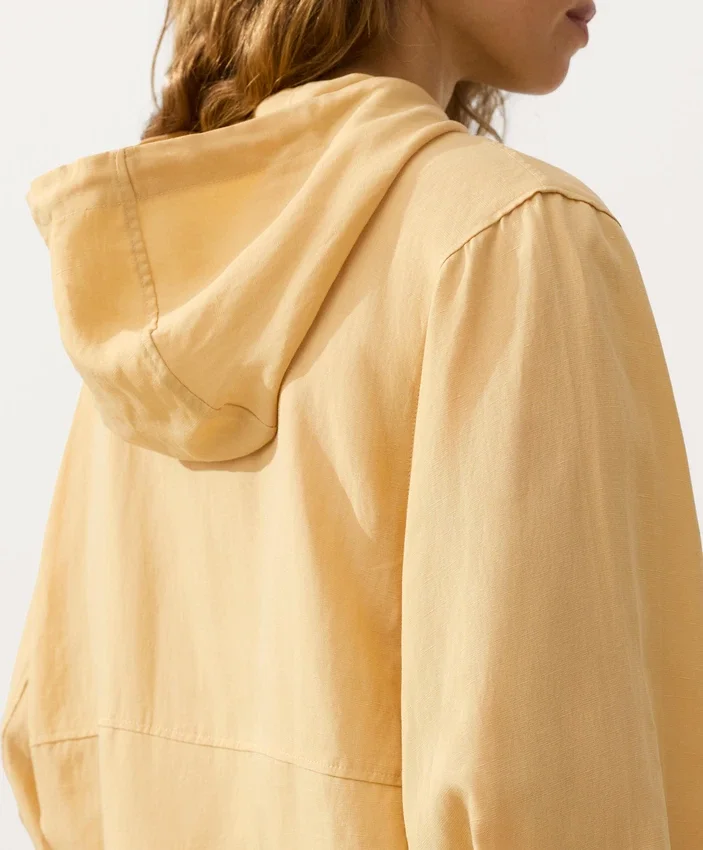 Half-Zip Sweatshirt with Front Pocket, Lyocell and 24% Linen Blend Half-Zip Sweatshirt with Front Pocket, Lyocell and 24% Linen Blend