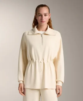 Half-Zip Sweatshirt with Soft-Touch Modal Half-Zip Sweatshirt with Soft-Touch Modal