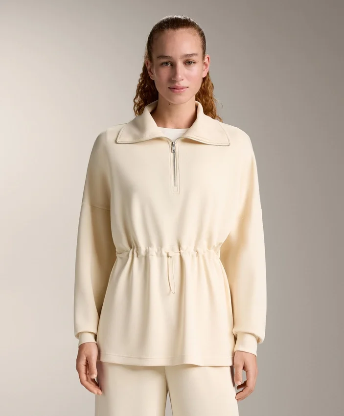 Half-Zip Sweatshirt with Soft-Touch Modal Half-Zip Sweatshirt with Soft-Touch Modal