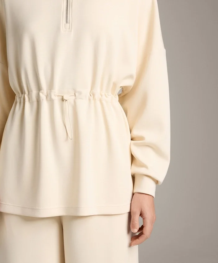 Half-Zip Sweatshirt with Soft-Touch Modal Half-Zip Sweatshirt with Soft-Touch Modal