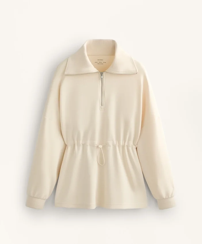 Half-Zip Sweatshirt with Soft-Touch Modal Half-Zip Sweatshirt with Soft-Touch Modal