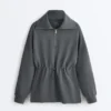 Half-Zip Sweatshirt with Soft-Touch Modal Half-Zip Sweatshirt with Soft-Touch Modal