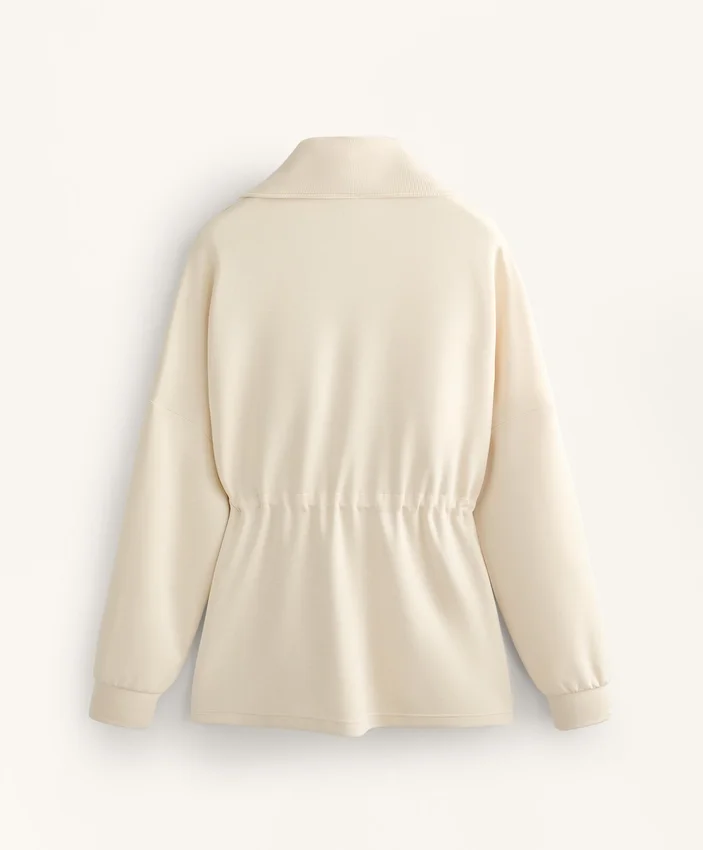 Half-Zip Sweatshirt with Soft-Touch Modal Half-Zip Sweatshirt with Soft-Touch Modal