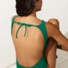 Halter Piqué Swimsuit Halter Piqué Swimsuit