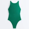 Halter Piqué Swimsuit Halter Piqué Swimsuit