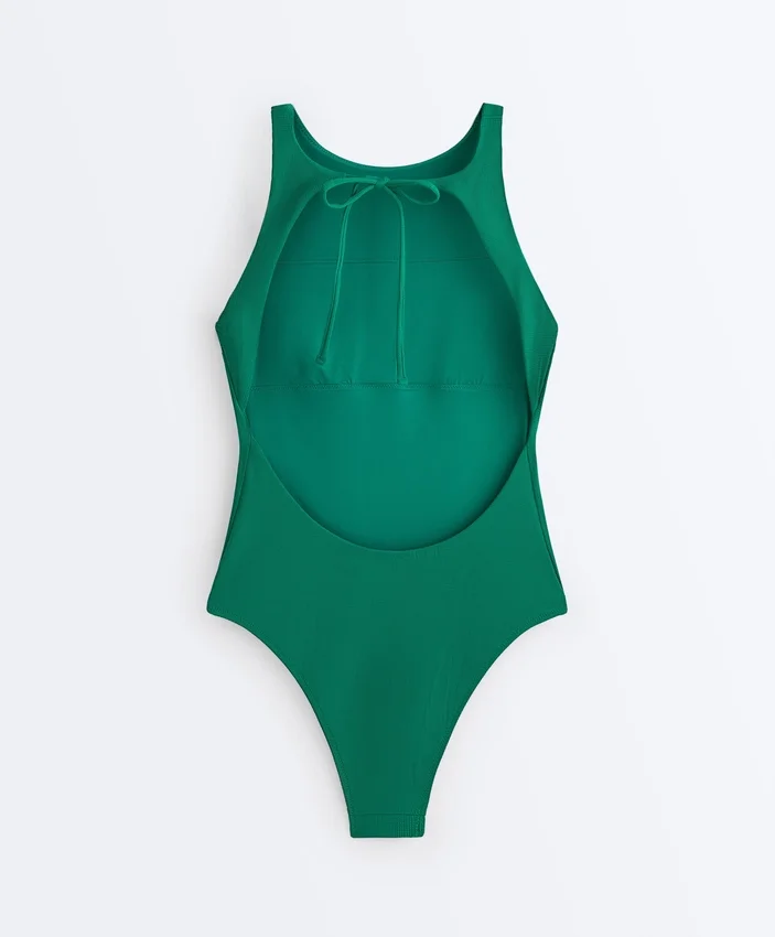 Halter Piqué Swimsuit Halter Piqué Swimsuit