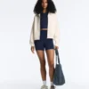 Herringbone Side Tape Piqué Cotton Jacket