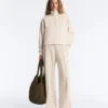 High Collar Pique Jacket with Cotton