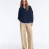 High Neck Knit Jacket