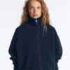 High Neck Knit Jacket