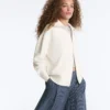 High Neck Knit Jacket