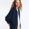 High Neck Knit Jacket