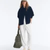 High Neck Knit Jacket