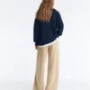 High Neck Knit Jacket