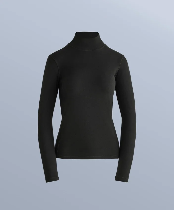 High-Neck Thermal Base Layer Fleece Top High-Neck Thermal Base Layer Fleece Top