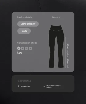 High-Rise Comfortlux Flare Trousers