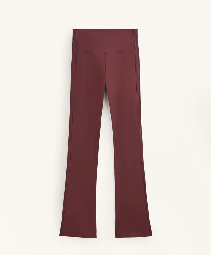 High-Rise Comfortlux Rib Flare Trousers High-Rise Comfortlux Rib Flare Trousers