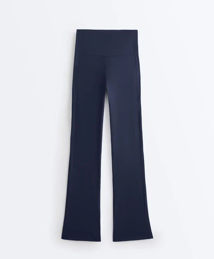 High-Rise Comfortlux Rib Flare Trousers High-Rise Comfortlux Rib Flare Trousers