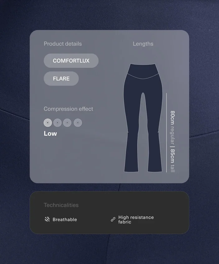 High-Rise Comfortlux Rib Flare Trousers High-Rise Comfortlux Rib Flare Trousers