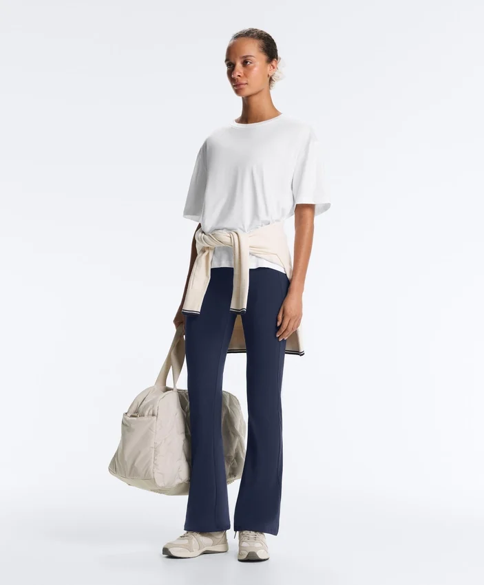 High-Rise Comfortlux Rib Flare Trousers High-Rise Comfortlux Rib Flare Trousers