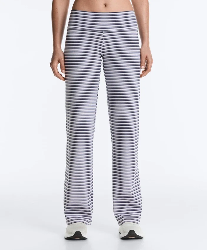 High-Rise Comfortlux Striped Straight-Leg Trousers High-Rise Comfortlux Striped Straight-Leg Trousers