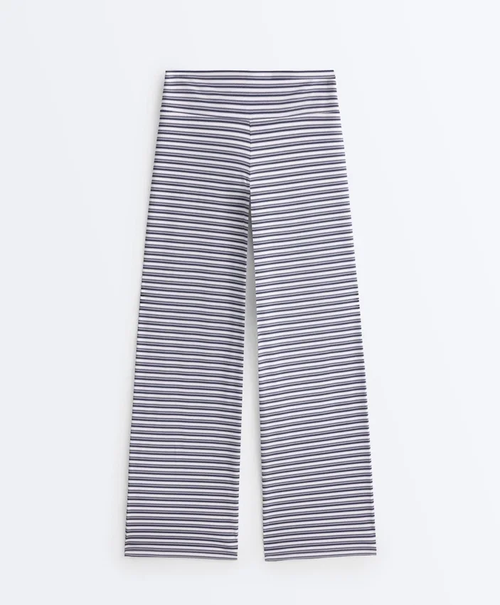 High-Rise Comfortlux Striped Straight-Leg Trousers High-Rise Comfortlux Striped Straight-Leg Trousers
