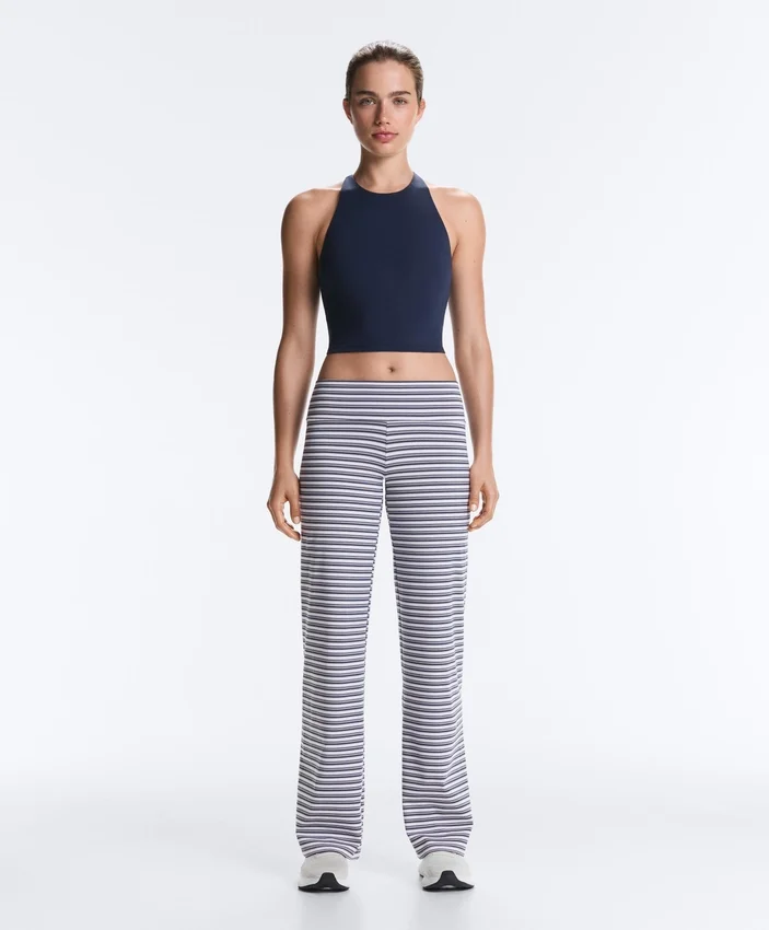High-Rise Comfortlux Striped Straight-Leg Trousers High-Rise Comfortlux Striped Straight-Leg Trousers
