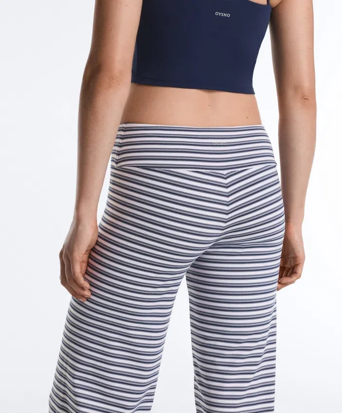 High-Rise Comfortlux Striped Straight-Leg Trousers High-Rise Comfortlux Striped Straight-Leg Trousers