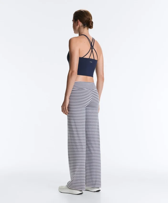 High-Rise Comfortlux Striped Straight-Leg Trousers High-Rise Comfortlux Striped Straight-Leg Trousers