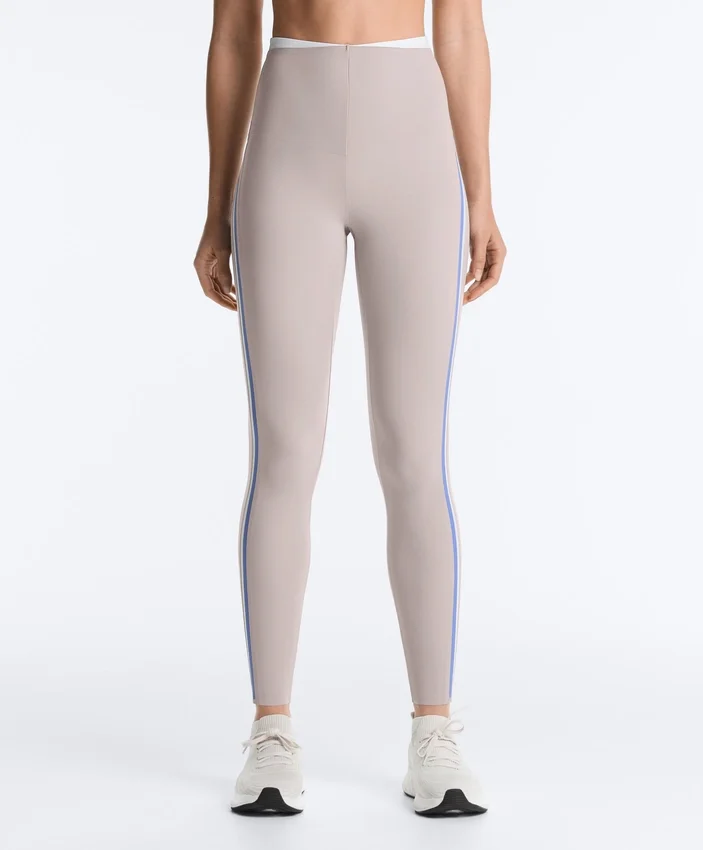 High Rise Compressive Contrast Ankle-Length Leggings High Rise Compressive Contrast Ankle-Length Leggings