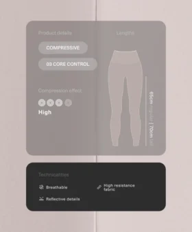 High Rise Compressive Contrast Ankle-Length Leggings High Rise Compressive Contrast Ankle-Length Leggings