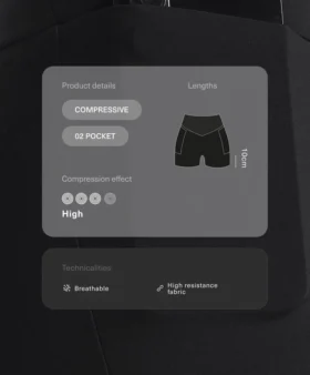 High-Rise Compressive Pocket 10 Cm Hot Pants High-Rise Compressive Pocket 10 Cm Hot Pants