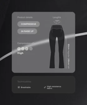 High-Rise Compressive Raise up Flare Trousers High-Rise Compressive Raise up Flare Trousers