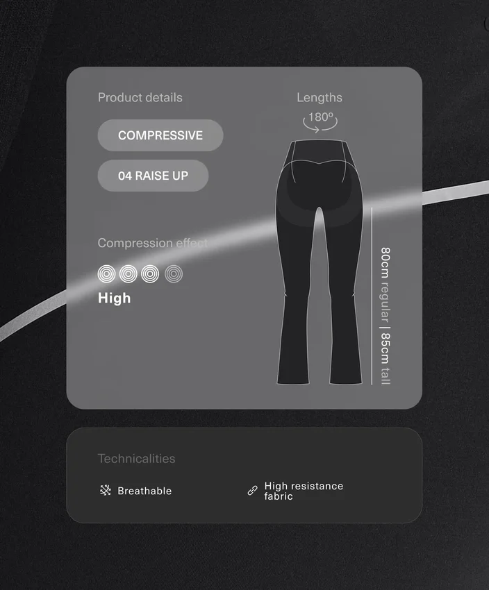 High-Rise Compressive Raise up Flare Trousers High-Rise Compressive Raise up Flare Trousers