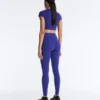 High Rise Compressive Reflective Ankle-Length Leggings High Rise Compressive Reflective Ankle-Length Leggings