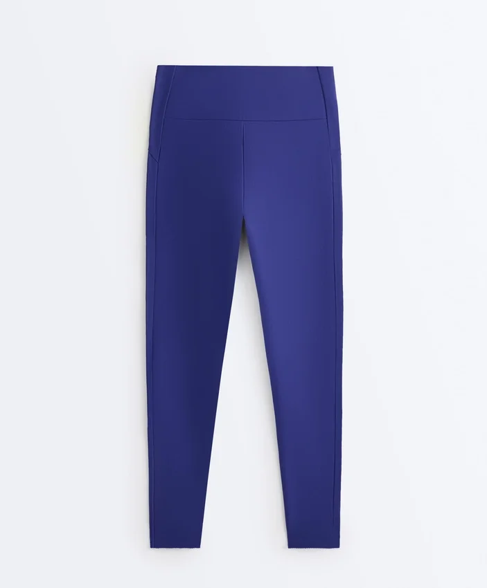 High Rise Compressive Reflective Ankle-Length Leggings High Rise Compressive Reflective Ankle-Length Leggings