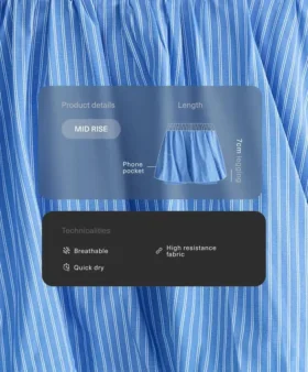 High Rise Compressive Stripe Balloon Skirt High Rise Compressive Stripe Balloon Skirt