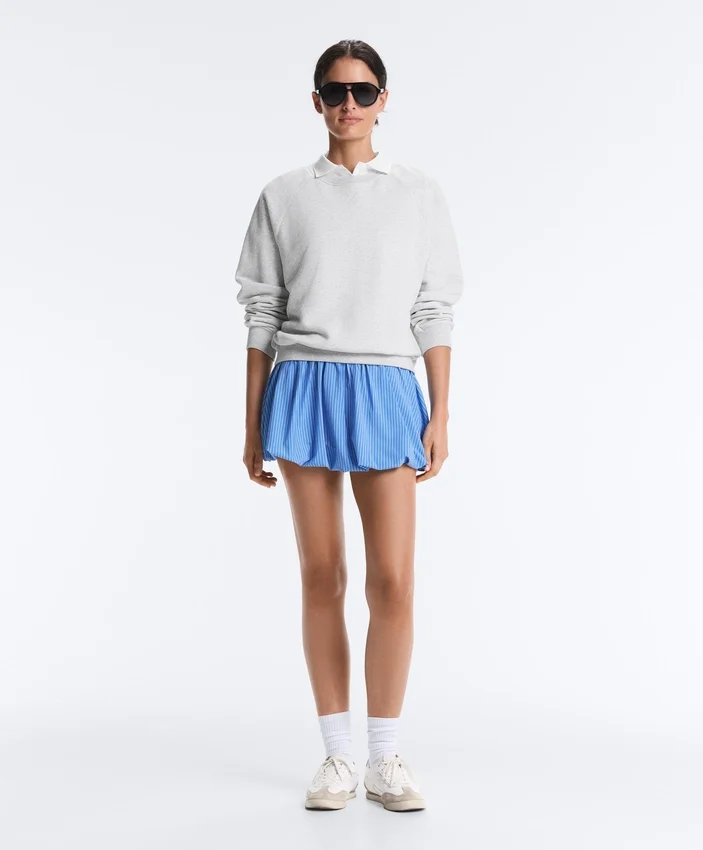 High Rise Compressive Stripe Balloon Skirt High Rise Compressive Stripe Balloon Skirt