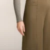 High Rise Neoprene-Effect Straight-Leg Trousers High Rise Neoprene-Effect Straight-Leg Trousers