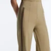 High Rise Neoprene-Effect Straight-Leg Trousers with Piping High Rise Neoprene-Effect Straight-Leg Trousers with Piping