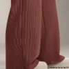 High Rise Rib Trousers with Soft Touch Modal