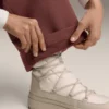 High Rise Rib Trousers with Soft Touch Modal