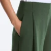High Rise Twill Wide-Leg Trousers with Pleats High Rise Twill Wide-Leg Trousers with Pleats